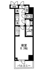 亀戸駅 徒歩3分 14階の物件間取画像